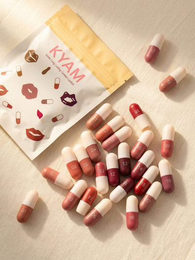 Kyam — Le Kit 18 Capsules Rouges à Lèvres